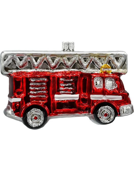 ozdoby choinkowe Bombka choinkowa: Wóz Strażacki z drabiną: mały