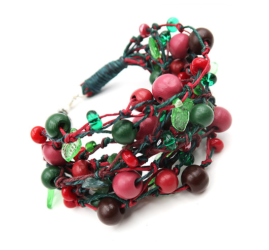 bransoletki - inne Leśne jagody- bransoleta