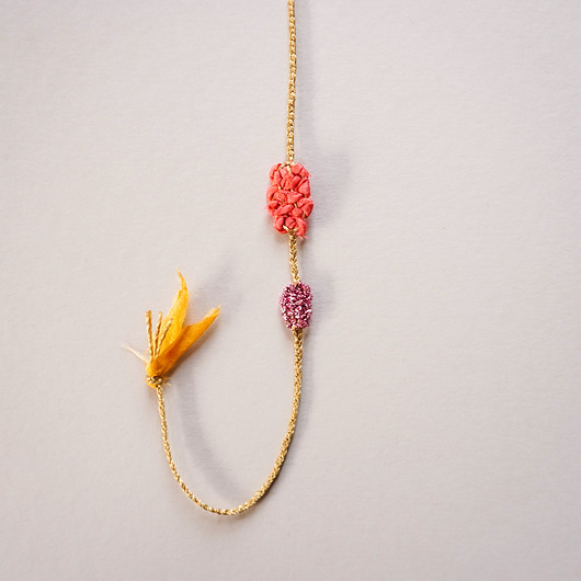 bransoletki - inne Unikatowa, tkana bransoletka z jedwabiem