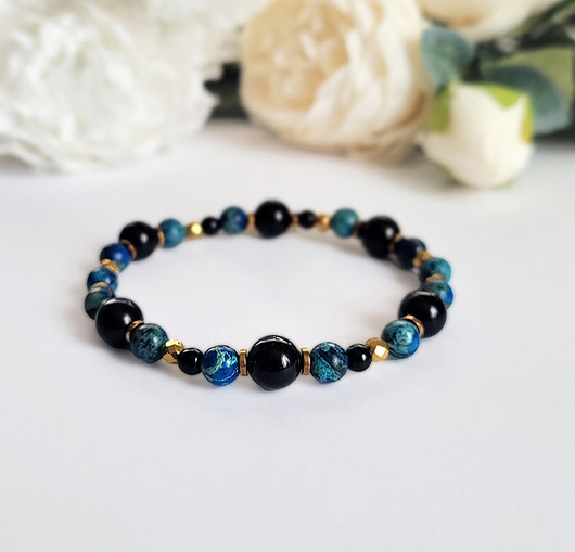 bransoletki z kamieni naturalnych DOBRE SAMOPOCZUCIE-  Elegancka bransoletka z Jaspisem