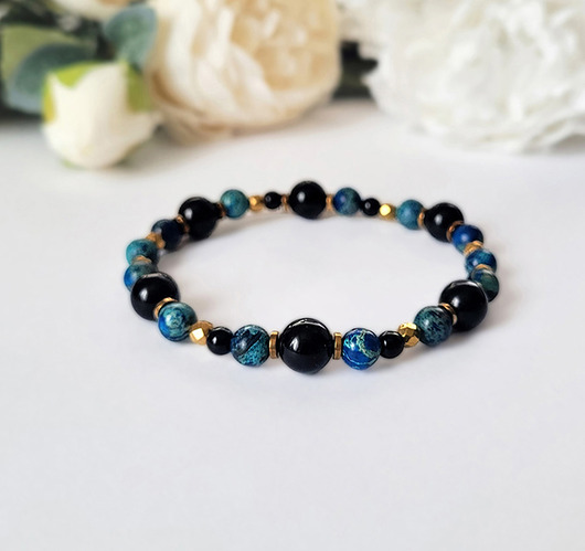 bransoletki z kamieni naturalnych DOBRE SAMOPOCZUCIE-  Elegancka bransoletka z Jaspisem