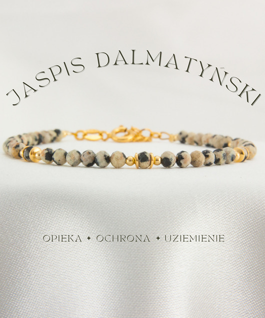 bransoletki z kamieni naturalnych Jaspis Dalmatyński Bransoletka