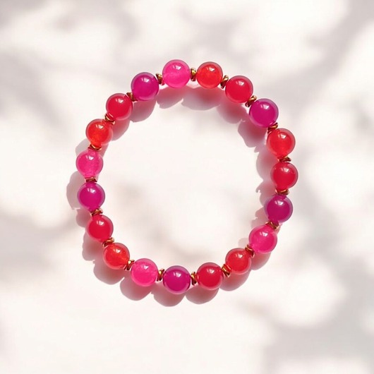 bransoletki z kamieni naturalnych SUMMER ENERGY : bransoletka na gumce : jadeit IV