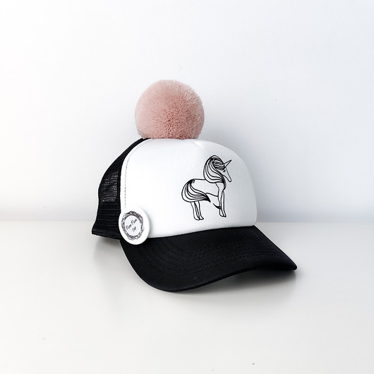 Pom Pom Cap Unicorn Pom Pom Cap