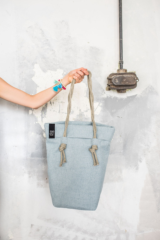 TOTE#1 linen blue NOSU