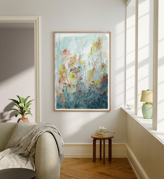 grafiki i ilustracje Subtelna łąka