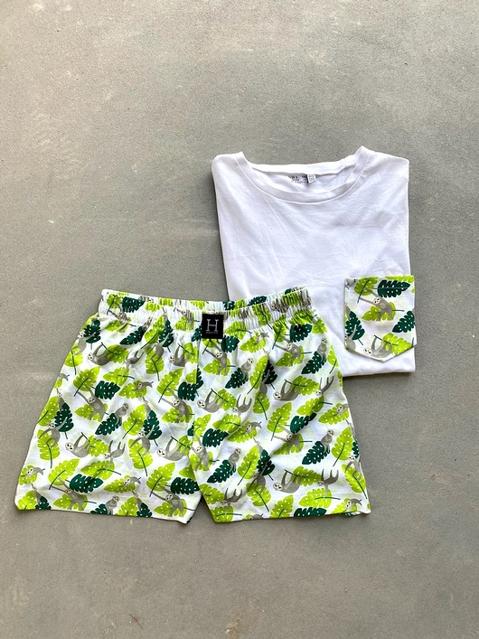 moda - inne Piżama Unisex bawełniana w leniwce