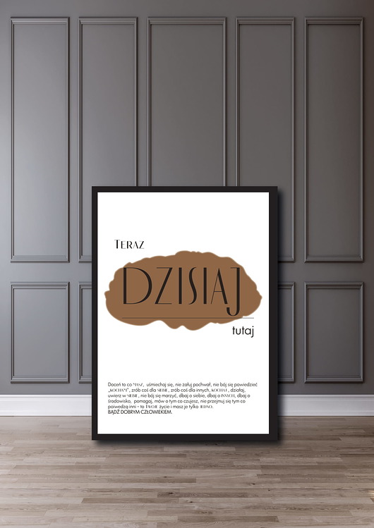 plakaty PLAKAT "TERAZ" A3