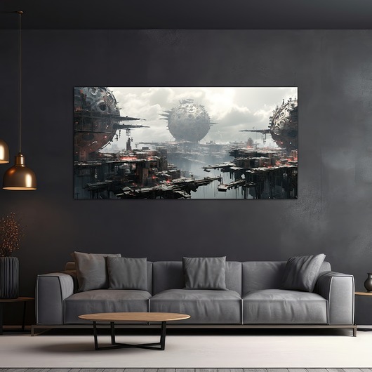 plakaty Futurystyczna Japonia, Cyberpunk - Plakat - Loft, Minimalizm