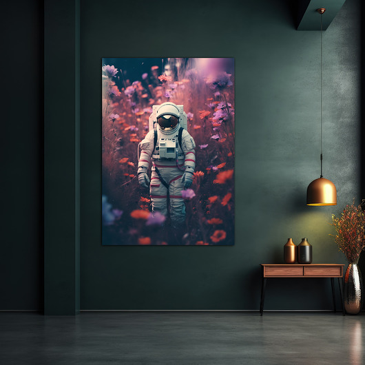 plakaty Kosmiczny spokój - Plakat - Druk - Astronauta, Abstrakcja, Surrealizm, Loft #8