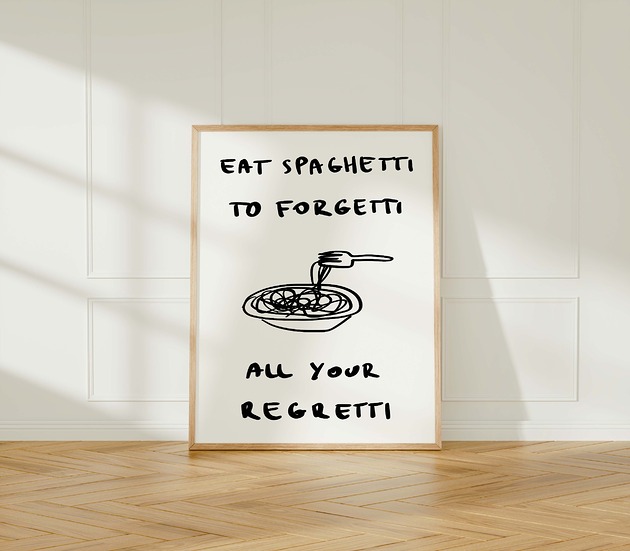 plakaty Plakat Eat Spaghetti