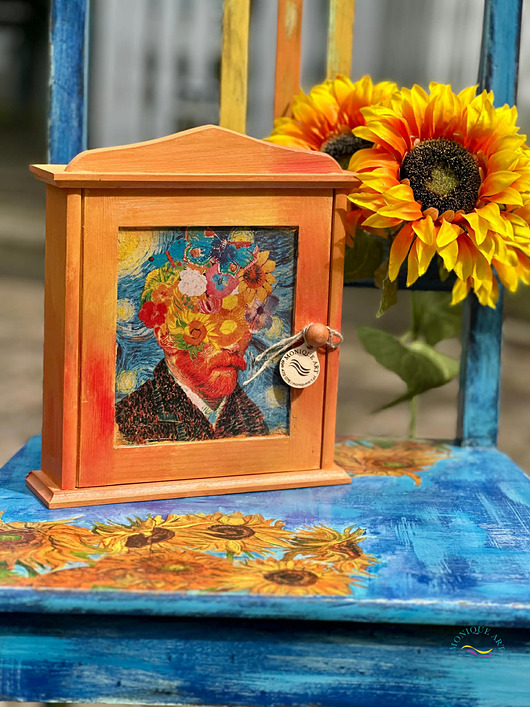skrzynki, kufry i pudła Szafka na klucze, van Gogh, dla miłośnika sztuki