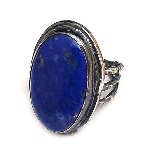 pierścionki srebrne Lapis lazuli
