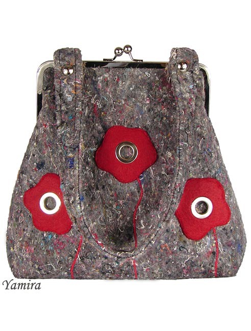 XL filc & flower in red yamira