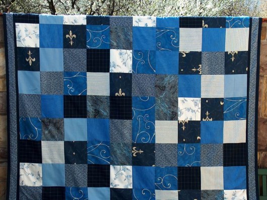 Narzuta patchwork - Błękity MonikaKS