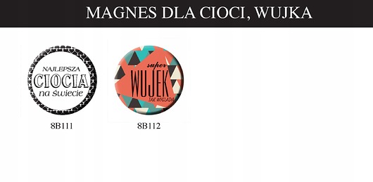 magnesy Magnes dla Cioci, Wujka
