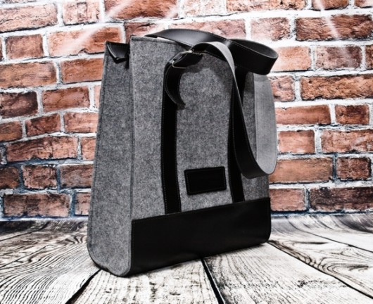 Torba filcowa work.XXL jasny filc/srebr playworkcreate