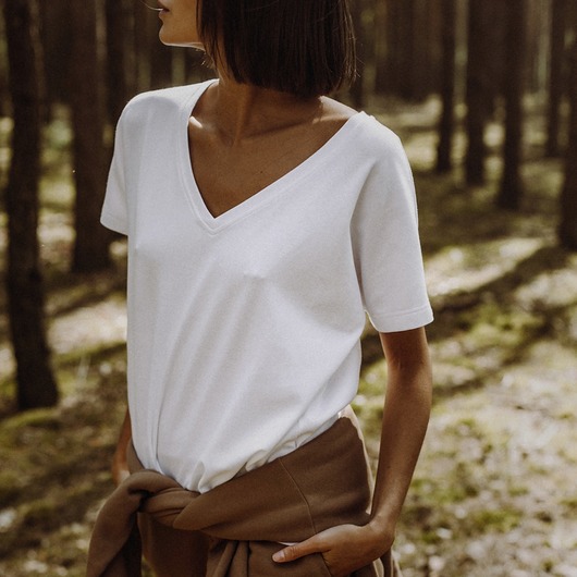 t-shirt damskie T-shirt biały 100% bawełna