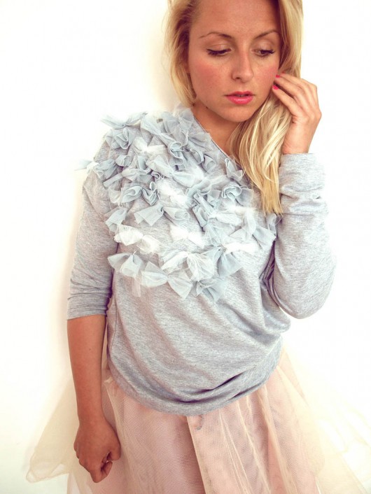 Bluza LODOWA SKAŁA szara, niebieska by Sysia S M Benni