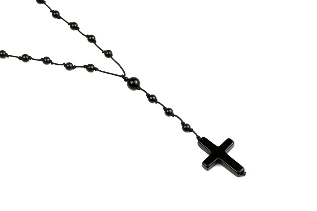 Różaniec Turmalin i Onyks Sznurek Brazi Druse Jewelry