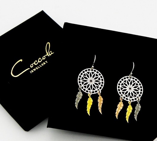 KOLCZYKI ŁAPACZE SNÓW- SREBRO 925 Coccola JEWELLERY