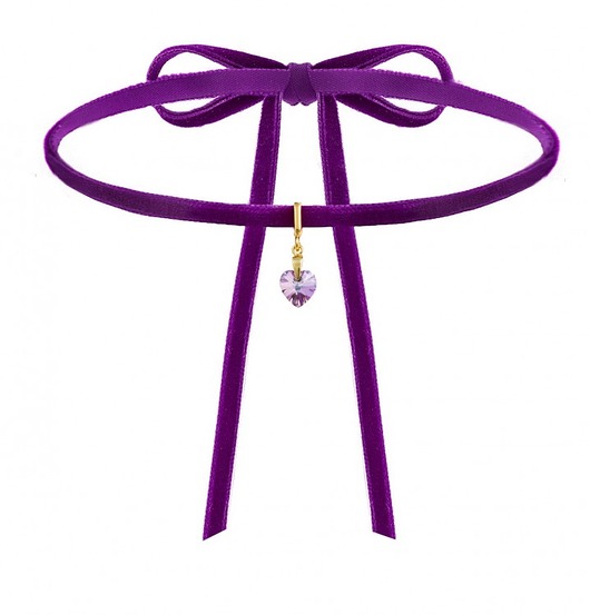 AKSAMITNY CHOKER Z KRYSZTAŁEM SWAROVSKI® SREBRo Coccola JEWELLERY