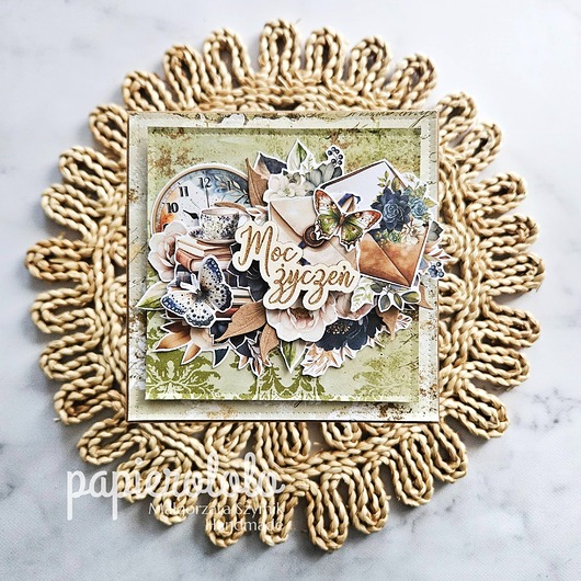 kartki scrapbooking Kartka Moc życzeń