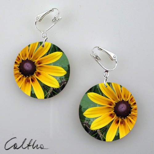 Kwiaty II (klipsy) Caltha