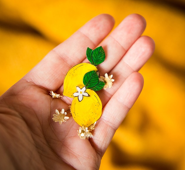 klipsy Klipsy cytrynki