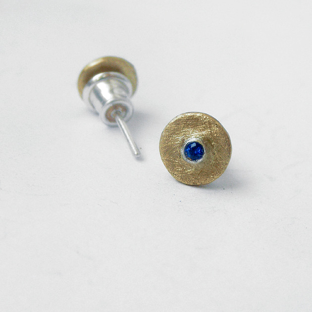 kolczyki z kamieniami Kolczyki OKRĄG