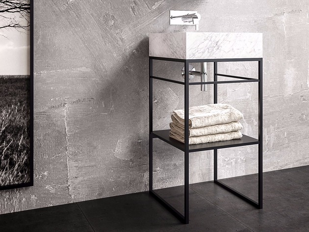 Konsola łazienkowa stelaż pod umywalkę loft lofthomedesign