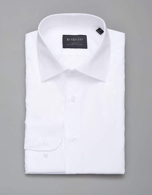 koszule męskie koszula męska dł. rękaw biały slim fit 00268 176/182 36