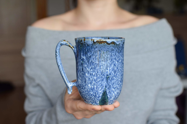 Kubek Ceramiczny Morska Piana 300ml Ceramika Ciepliki