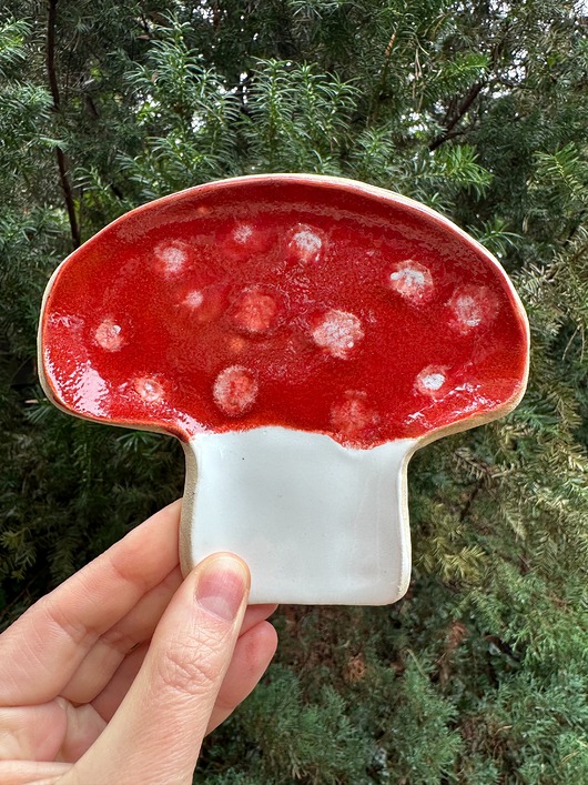 podkładki do kuchni Ceramiczna podstawka pod łyżkę - muchomor