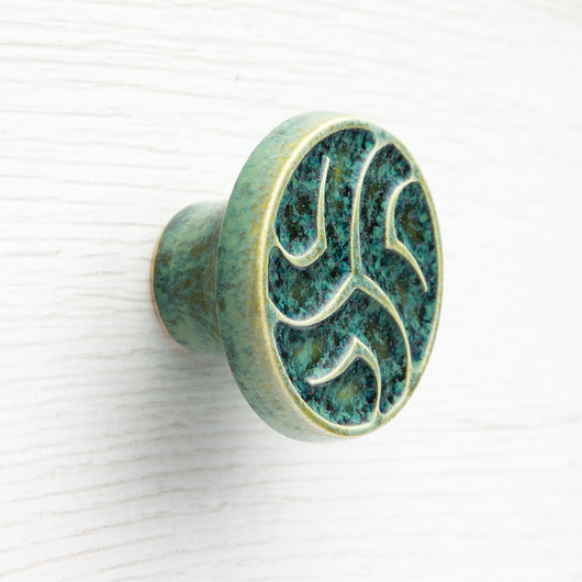 gałki do mebli Gałka do mebli zieleń szmaragdowa, wz.18