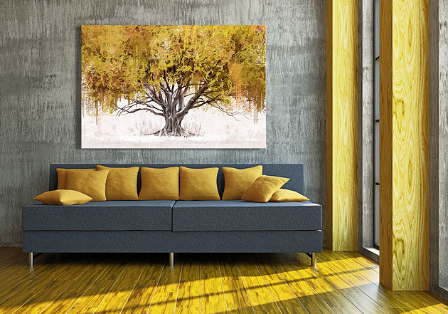 obrazy Obraz na płótnie DRZEWO ABSTRAKCJA