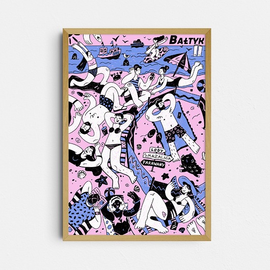 plakaty Plakat "Bałtyk", kolorystyka 3