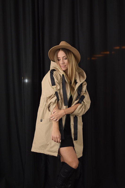 płaszcze damskie PARKA  Classic Sand