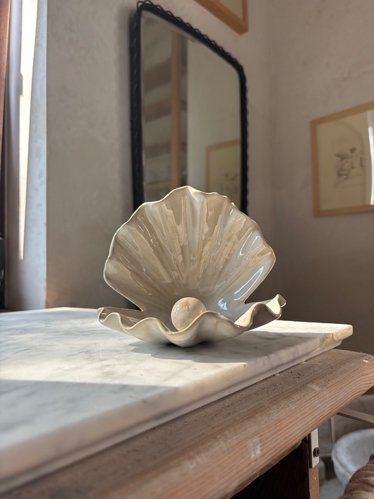 pojemniki na biżuterię Ceramiczna muszla na obrączki prezent ślubny talerzyk na drobiazgi