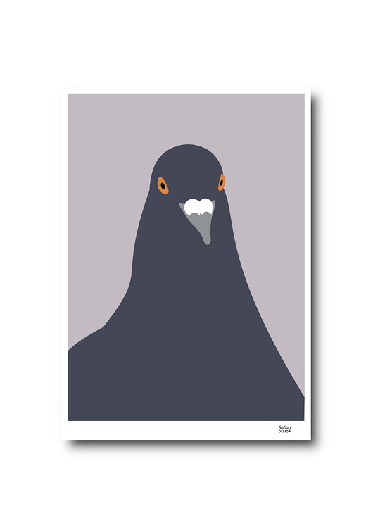 obrazy i plakaty do pokoju dziecięcego Plakat A4 Gołąb Stefan