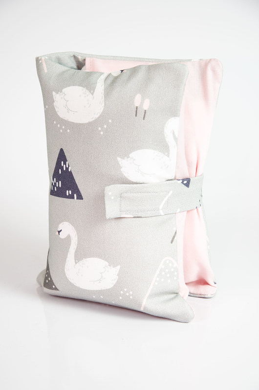 Etui  na pieluchy i chusteczki - łabędzie Minky and Cotton