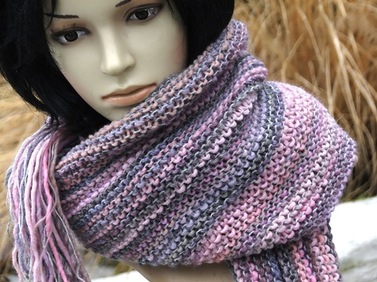 cały w pudrach- szal dla PANI BOŻENY agat handmade