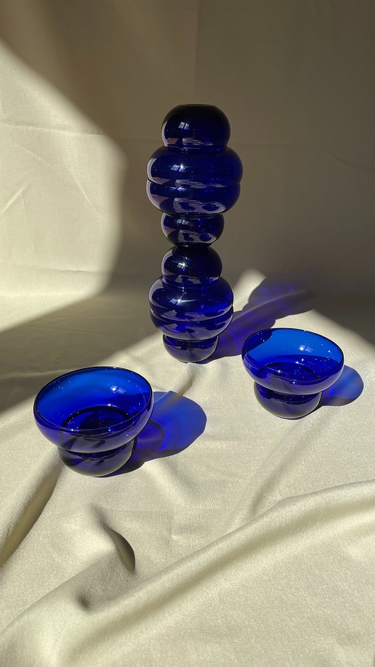 szklanki i kieliszki Zestaw szklanek RUNO LARGE - 2 sztuki (kobalt) 220ml