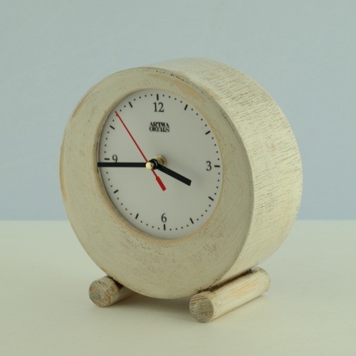 zegarek OldE circle biały Clock Wood Studio