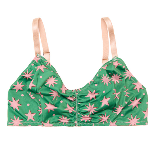 biustonosze damskie Bralette  starry tale  emerald glow