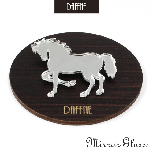Broszka Mirror Gloss Horse by Daffne LOVINA PRINTS