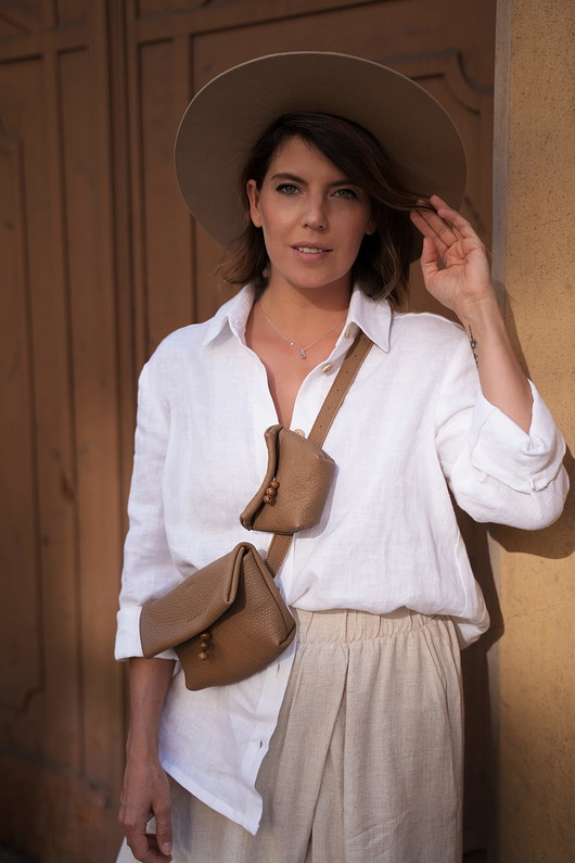 saszetka nerka Dual Bag Camel