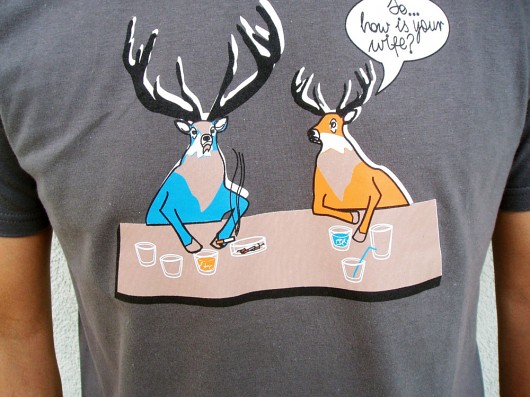 T-shirt unisex z autorskim wzorem - Deer Wife MUNGO