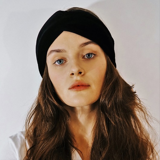 opaski do włosów Black Velvet Turban - Opaska Welurowa