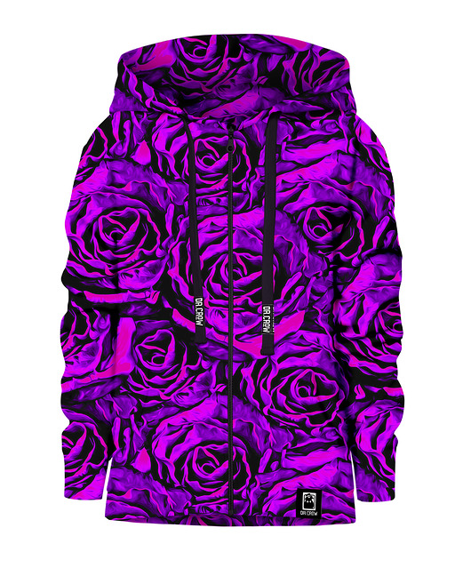 bluzy dla dziewczynki Bluza Zamek Dziewczynka DR.CROW Purple Roses